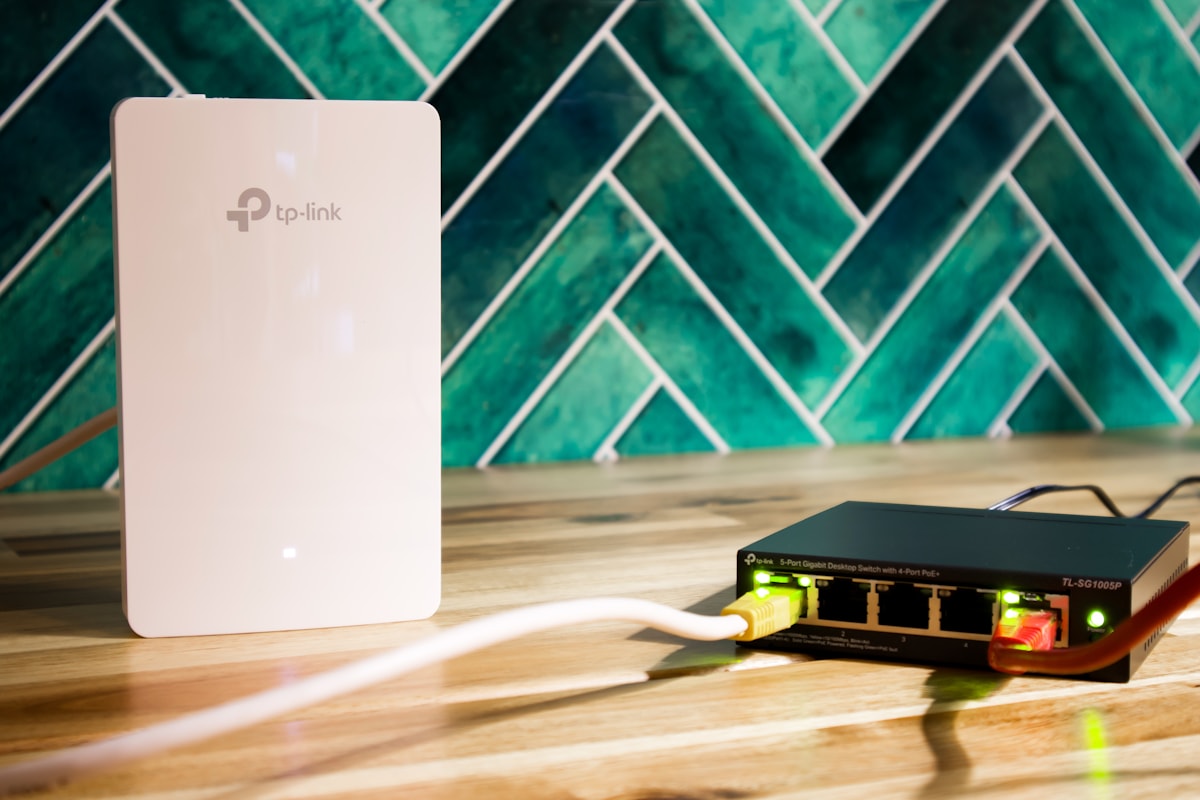 Wi-Fi router and network equipment for internet installation